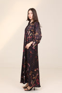The Aisha Bird & Floral Botanical Abaya - TAL by The Abaya Lab