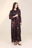 The Aisha Bird & Floral Botanical Abaya - TAL by The Abaya Lab