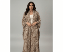 The Aisha Brown Zebra Print Abaya - TAL by The Abaya Lab