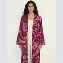 The Aisha Magenta Paisley Abaya - TAL by The Abaya Lab