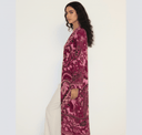 The Aisha Magenta Paisley Abaya - TAL by The Abaya Lab