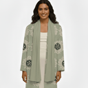 The Aisha Sage Green Abaya - TAL by The Abaya Lab