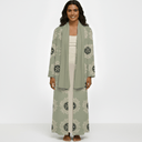 The Aisha Sage Green Abaya - TAL by The Abaya Lab