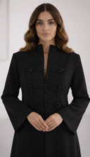 The Aleen Ivory Pearl Embellished Abaya - TAL by The Abaya Lab