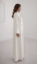 The Aleen Ivory Pearl Embellished Abaya - TAL by The Abaya Lab