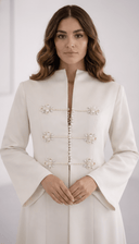 The Aleen Ivory Pearl Embellished Abaya - TAL by The Abaya Lab