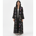 The Alia Black Floral Blocks Abaya - TAL by The Abaya Lab