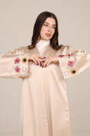 The Alia Floral - Cuff Cross Abaya - TAL by The Abaya Lab