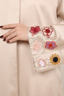 The Alia Floral - Cuff Cross Abaya - TAL by The Abaya Lab