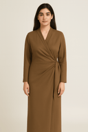 The Alia Sable Wrap Dress - TAL by The Abaya Lab