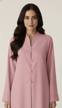 The Alina Elegant Piping Button Abaya - TAL by The Abaya Lab