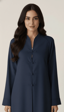The Alina Elegant Piping Button Abaya - TAL by The Abaya Lab