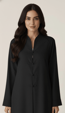 The Alina Elegant Piping Button Abaya - TAL by The Abaya Lab