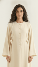 The Alyaana Side Tie Front-Open Abaya - TAL by The Abaya Lab