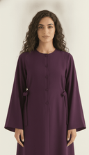 The Alyaana Side Tie Front-Open Abaya - TAL by The Abaya Lab