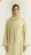 The Alyaana Side Tie Front-Open Abaya - TAL by The Abaya Lab