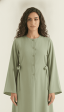 The Alyaana Side Tie Front-Open Abaya - TAL by The Abaya Lab