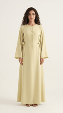 The Alyaana Side Tie Front-Open Abaya - TAL by The Abaya Lab