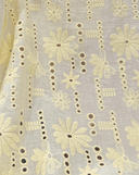 The Alyazia Butter Cream Chikan Abaya - TAL by The Abaya Lab