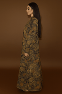 The Alyazia Dark Floral Print Abaya - TAL by The Abaya Lab
