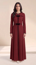 The Alyazia Timeless Bow Line Abaya - TAL by The Abaya Lab