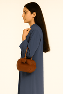 The Amal Muted Denim Abaya - TAL by The Abaya Lab