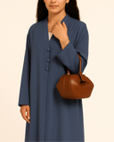 The Amal Muted Denim Abaya - TAL by The Abaya Lab