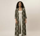 The Amal Olive Floral Printed Abaya - TAL by The Abaya Lab