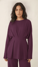 The Amani Back Tie Pleated Waist Co-Ord Set - TAL by The Abaya Lab