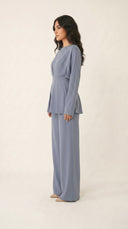 The Amani Back Tie Pleated Waist Co-Ord Set - TAL by The Abaya Lab
