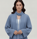 The Amani Contrast - Piped Open Abaya - TAL by The Abaya Lab