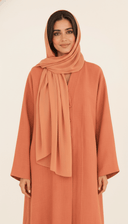The Amani Elegant Linen Loop Button Abaya - TAL by The Abaya Lab