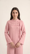 The Amenah Tassel Detail Co-Ord Set with Mandarin Collar - TAL by The Abaya Lab