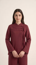 The Amenah Tassel Detail Co-Ord Set with Mandarin Collar - TAL by The Abaya Lab