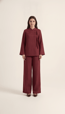 The Amenah Tassel Detail Co-Ord Set with Mandarin Collar - TAL by The Abaya Lab