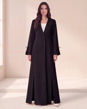 The Amra Tailored Abaya with Bow Cuff Detail - TAL by The Abaya Lab