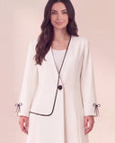The Amra Tailored Abaya with Bow Cuff Detail - TAL by The Abaya Lab