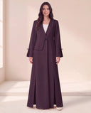 The Amra Tailored Abaya with Bow Cuff Detail - TAL by The Abaya Lab