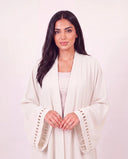 The Anan Open Abaya with Cut-Out Cuff Detail - TAL by The Abaya Lab