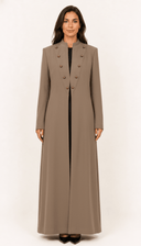 The Areezah Military - Inspired Vintage Button Abaya - TAL by The Abaya Lab
