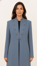 The Areezah Military - Inspired Vintage Button Abaya - TAL by The Abaya Lab