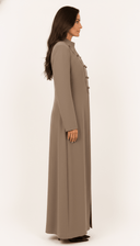The Areezah Military - Inspired Vintage Button Abaya - TAL by The Abaya Lab