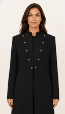 The Areezah Military - Inspired Vintage Button Abaya - TAL by The Abaya Lab