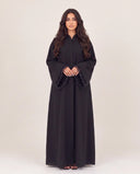 The Arij Bead Trim Ruffle Sleeve Abaya - TAL by The Abaya Lab