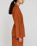 The Arwa Terracotta Linen Premium Set - TAL by The Abaya Lab