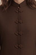 The Aseel Mandarin Style Button Abaya - TAL by The Abaya Lab