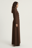 The Aseel Mandarin Style Button Abaya - TAL by The Abaya Lab
