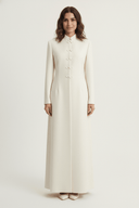 The Aseel Mandarin Style Button Abaya - TAL by The Abaya Lab