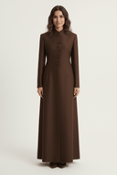 The Aseel Mandarin Style Button Abaya - TAL by The Abaya Lab