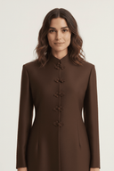 The Aseel Mandarin Style Button Abaya - TAL by The Abaya Lab